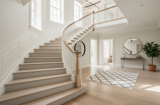 6 soorten houten trappen voor thuis: eigenschappen + Prijs