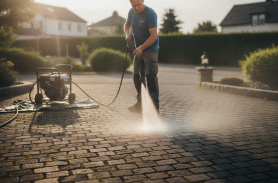 Oprit laten reinigen: verschillende soorten materialen